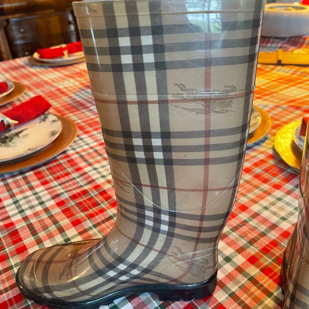 Authentic Burberry Rain Boots-Purchased From The Burberry Store In November View 2